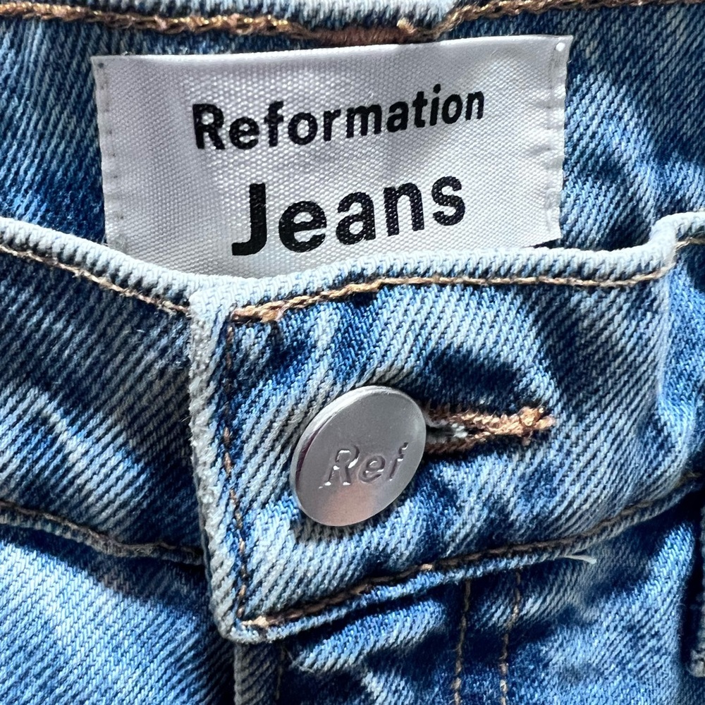 Reformation NWT Jeans Georgia retro high-rise flare Blue Jeans Women's size 29 - Picture 6 of 16